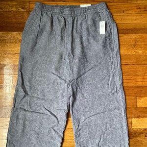 NWT Old Navy wide leg linen pants size M